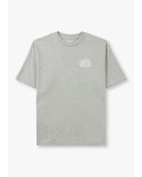 Replay - T-shirt graphique arrière mens 9zero1 en gris - Lyst