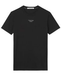 Calvin Klein - Camiseta con logo apilado - Lyst