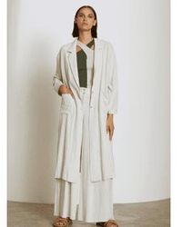 SKATÏE - Washed Linen Mix Trench S - Lyst