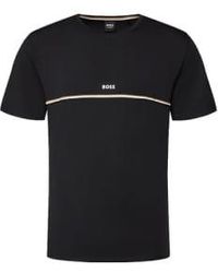 BOSS - Unique Stretch Cotton Pyjama T-shirt 50515395 001 M - Lyst