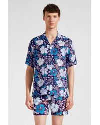 Vilebrequin - Tropical Turtles Ramie Bowling Shirt Extra Large - Lyst