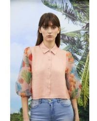 Lily White - Camila Blouse Pink S - Lyst