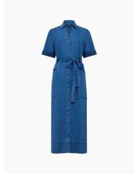 French Connection - Zaves Chambray Dress Light Vintage 71Wfu - Lyst