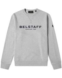 Belstaff - 1924 sweatshirt melange dark ink - Lyst