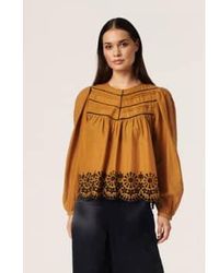 Soaked In Luxury - Golden Dicte Blouse Xs - Lyst
