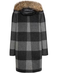 Woolrich Manteau W ́s Allgood Gris / Noir - Multicolore