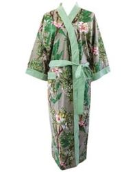 Powell Craft - Ladies Stargazer Lily Print Cotton Dressing Gown One Size - Lyst