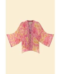 Powder - Tropical Toile Kimono Jacket In Pineapple And - Lyst