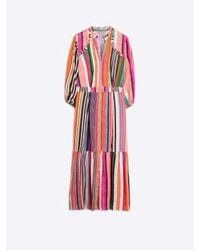 Vilagallo - Brielle Dress Stripes Jacquard Print - Lyst