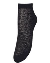 Becksöndergaard - Short Signa Cotton Sock Navy Blazer 4/6 - Lyst