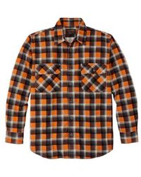 Filson - Field Flannel Shirt Amber Rust / Plaid Small - Lyst
