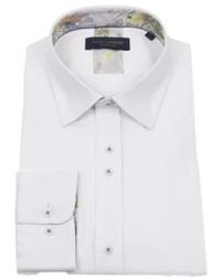 Guide London - Summer Breeze Linen Blend Long Sleeve Shirt M - Lyst