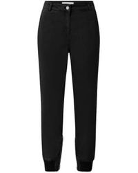 Yaya - Soft Cargo Trousers With Zip Fly And Pockets 34 - Lyst
