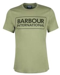 Barbour - International Essential Large Logo T-shirt Light Moss M - Lyst
