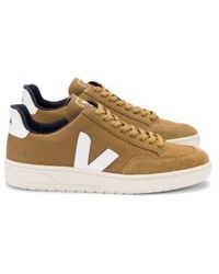 Veja - Women's Campo Suede Camel White - Lyst