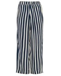 Ichi - Marrakech Aop Trousers Total Eclipse Stripe 20120872 - Lyst