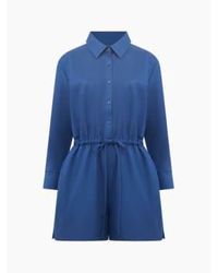 French Connection - Bodie Blend Playsuit Or Midnight - Lyst