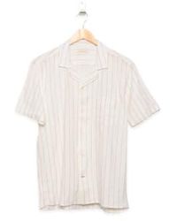 CARPASUS - Short Sleeve Shirt Verita Rust Stripes M - Lyst