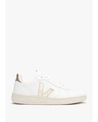 Veja - V-10 Leather Extra Platine Trainers 35 - Lyst