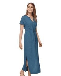 Nice Things - Textured Viscose Long Dress In - Lyst