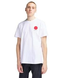 Edwin - Camiseta sol japonesa prenda blanca lavado blanco - Lyst