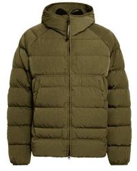 C.P. Company - Eco- R Hooded Down goggle Jacket Ivy Green 48 - Lyst