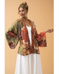 Powder - 70s Kaleidoscope Floral Kimono Jacket - Lyst