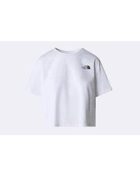 The North Face - Wmns Cropped Sd Tee S / Blanco - Lyst