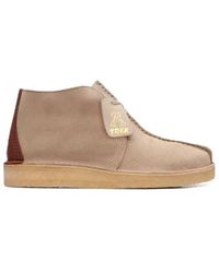 Clarks - Desert Trek Hi 50 Sand Suede Uk 7 - Lyst