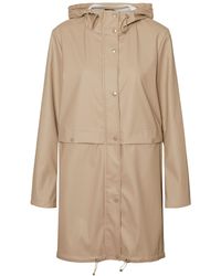 Vero Moda Every Day 3/4 Coated Jacket - Natural