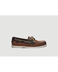 Sebago Acadia Leather Boat Shoe Brown Cinnamon for Men | Lyst