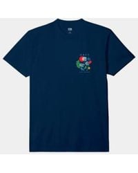 Obey - Blumen papierschere t -shirt - Lyst