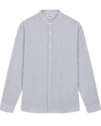 NOWADAYS - Vineyard Crinkle Stripe Shirt S - Lyst