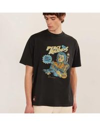 Percival - Perci raiders übergroße t -shirt schwarz gewaschen - Lyst
