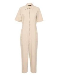 Soaked In Luxury - Slkarlie jumpsuit in creme - Lyst