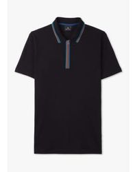 Paul Smith - S Regular Short Sleeve Zip Polo Shirt - Lyst