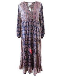 Powell Craft - Dahlia ' floral floral paisley maxi robe - Lyst