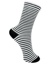 Black Colour - Alaska Striped Sock Onesize - Lyst