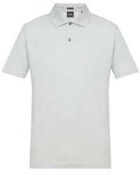 BOSS - Boss Press 56 Light Regular Fit Cotton And Linen Polo Shirt 50511600 373 - Lyst