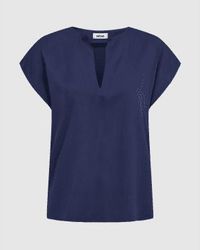Minimum - Gillians 9911 blusa medieval azul - Lyst