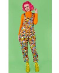 Run and Fly - X Katie Abey Weird & Wonderful Stretch Twill Dungarees Xs - Lyst