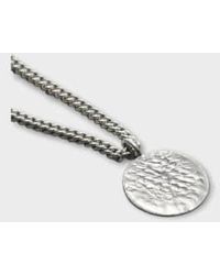 Posh Totty Designs - Sterling Molten Disc Necklace - Lyst