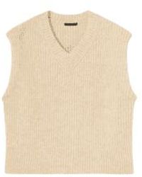SKATÏE - Short Pearl Knitted Vest - Lyst