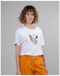 Brava Fabrics - Peanuts Icecream Printed Oversize T Shirt Xs - Lyst