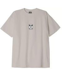 Obey - Icon Heavyweight T-shirt Grey Medium - Lyst