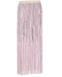 Roberto Collina - Woven Rever Plisse Skirt Xs / Lilac - Lyst