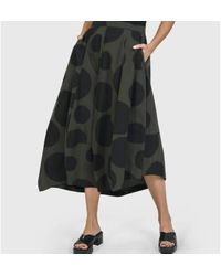 Alembika - Falda color caqui con mancha negra - Lyst