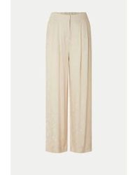 SELECTED - Sandshell Constanza Straight Cupro Pant Beige / 34 - Lyst