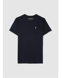 Psycho Bunny - Klassisches herren-t-shirt mit rundhalsausschnitt in marineblau - Lyst