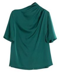 Ahlvar Gallery - T-shirt soie green emerald - Lyst